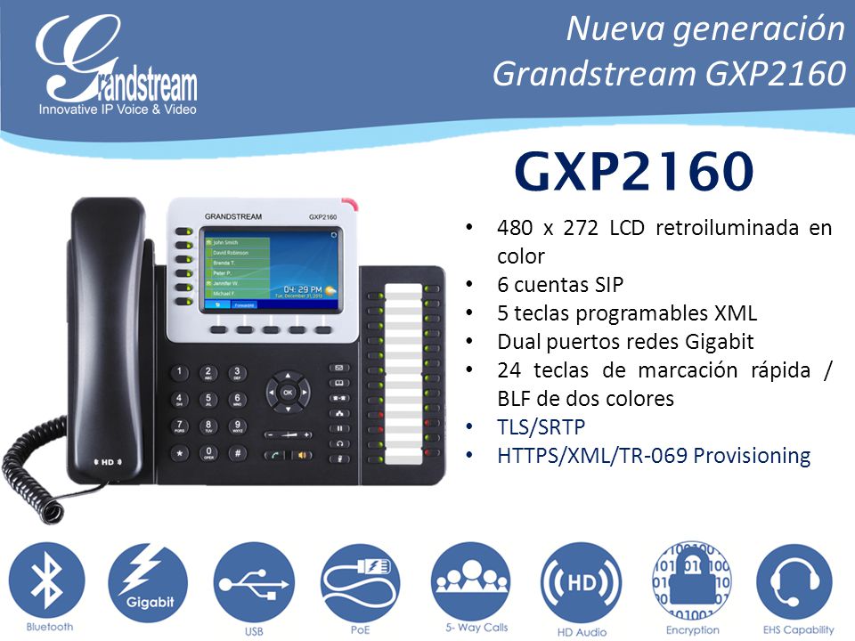 Điện thoại IP Grandstream GXP2160 - Maitel