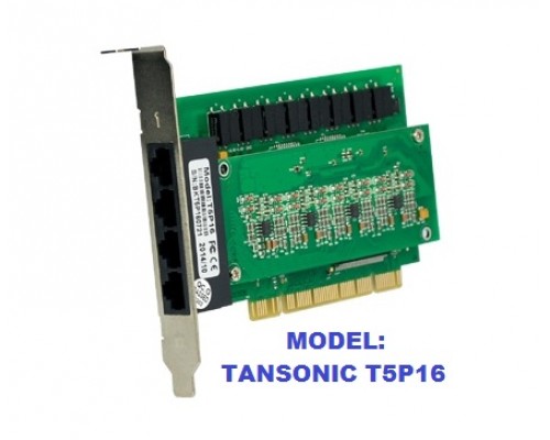 Card ghi âm điện thoại 16 kênh Tansonic T5PE16