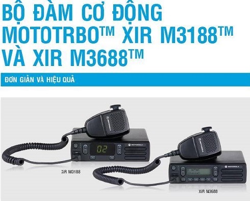 Bộ đàm Motorola Xir M3188 tần số VHF