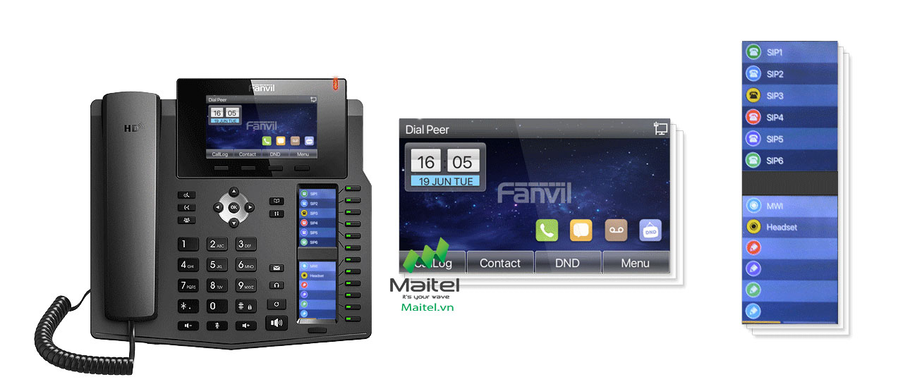 Điện thoại IP Fanvil X6U | Maitel
