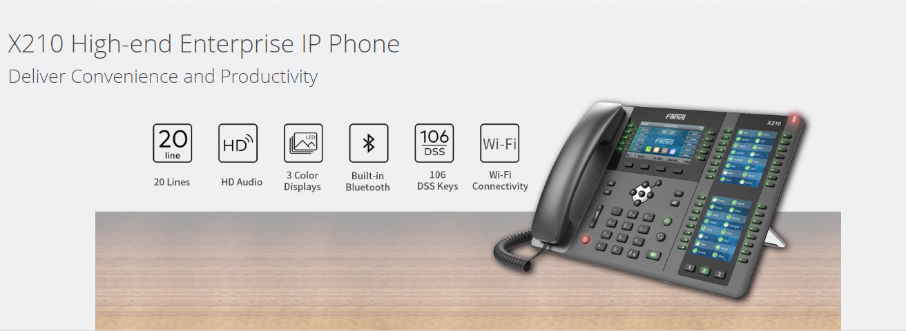 Điện thoại IP Fanvil X210 | Maitel Điện thoại IP Fanvil X210 | Maitel