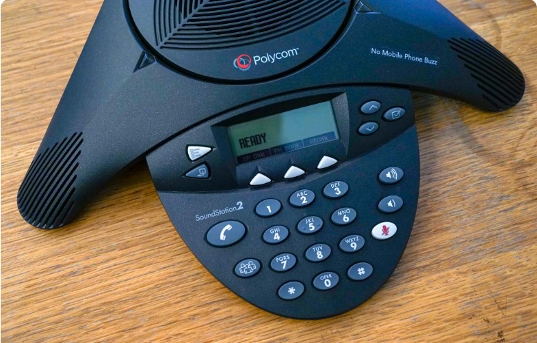 Cách kết nối điện thoại Polycom soundstation 2 Duo