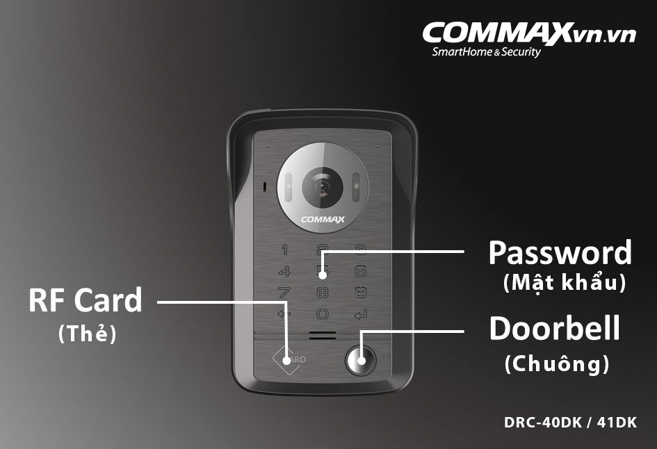 Nút Nhấn Camera Cửa Commax DRC-40DK | Maitel