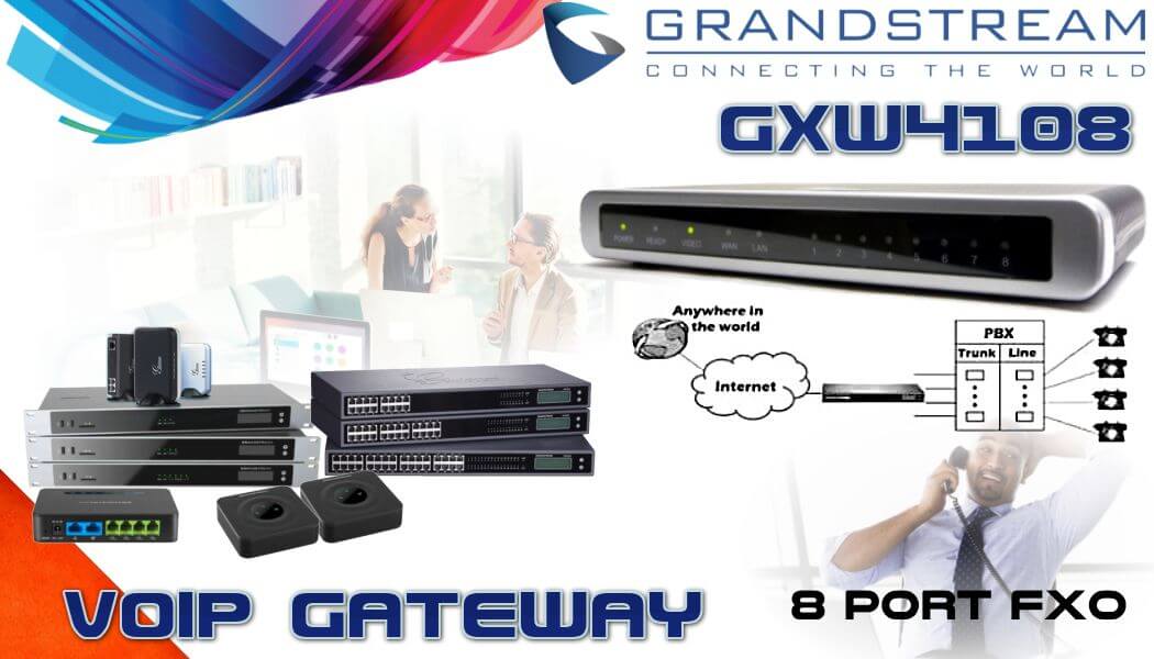 Bộ Chuyển Đổi Gateway Grandstream GXW4108 | Maitel
