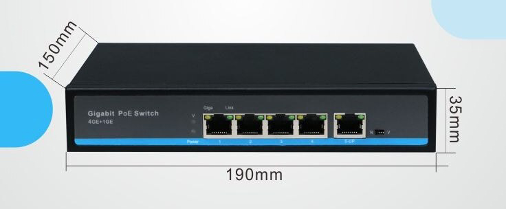 Bộ chuyển đổi mạch Switch Gigabit Hasivo S600P-4G-1G