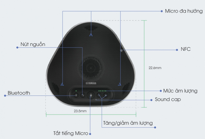 Mic hội nghị đa hướng Yamaha YVC-330 | Maitel