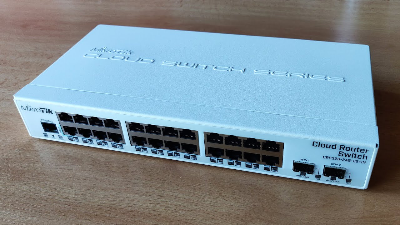 Bộ chuyển mạch Cloud Router Switch Mikrotik CRS326-24G-2S+IN