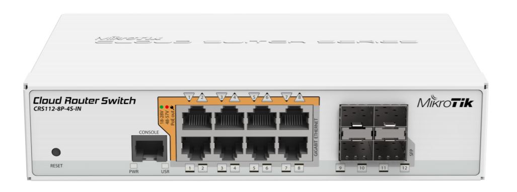 Bộ chuyển mạch Switch Mikrotik CRS112-8P-4S-IN