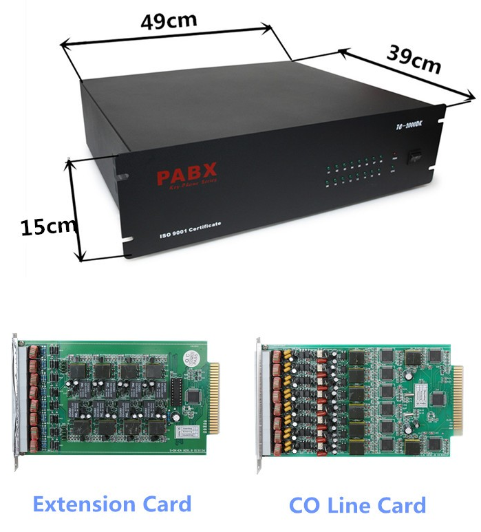 Tổng Đài PABX IKE TC-2000DC (TC-840DKW) 8CO-40Exit | Maitel