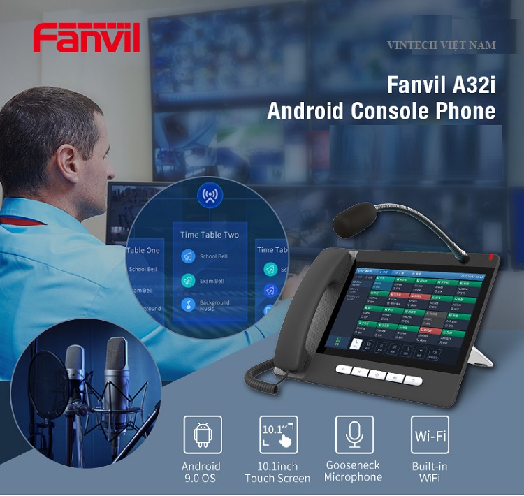 Điện thoại IP Android Console Fanvil A32i chính hãng | Maitel