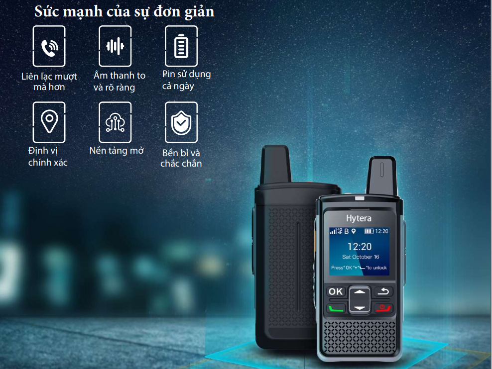 Bộ Đàm Hytera PNC360S chính hãng giá luôn tốt nhất | Maitel