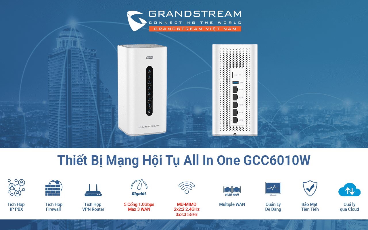 Router Cân Bằng Tải Grandstream GCC6010W chính hãng giá luôn tốt | Maitel