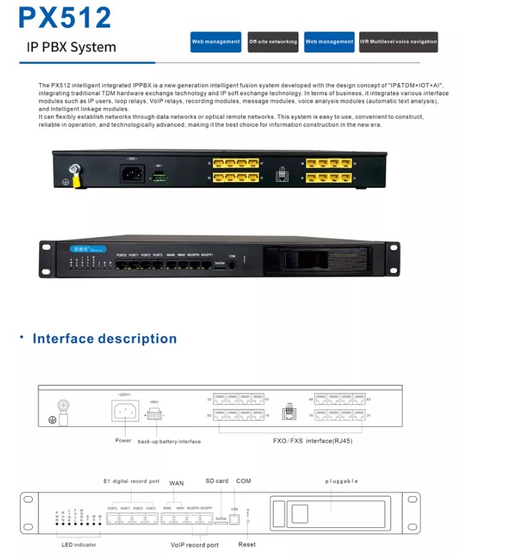 Tổng Đài IP Excelltel PX512 Chính Hãng Tại Maitel